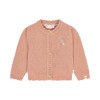 Oudroze gebreide cardigan - Knitted cardigan deep pink 